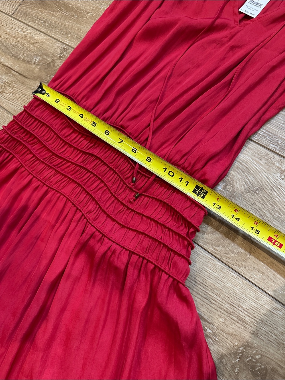 NWT WHBM Beautiful Red Lightweight Silky Dress Size X Small - Picture 12 of 14